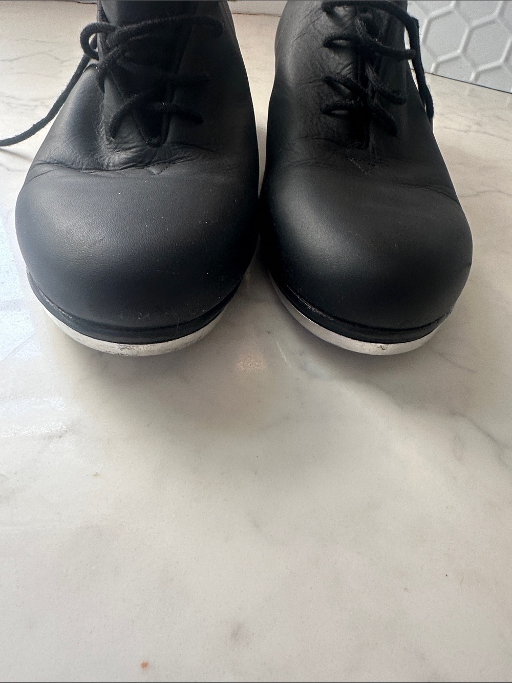 Bloch Black Leather Lace-Up Tap Shoes size 9.5 - Picture 3 of 9